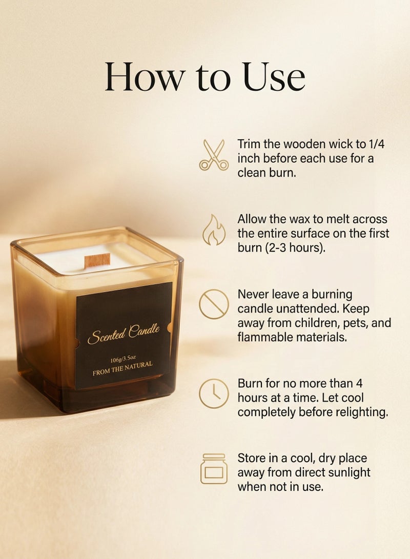 شمع معطر - ساندي وود - 100 جرام - Image 5